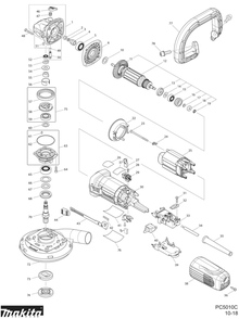 Diagram Diagram and Parts List for PC5010CX1  Makita Cement Mixer