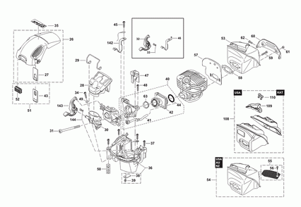 Page 1 Diagram and Parts List for PS-4600S  Makita Saw