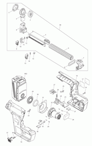 Part Location Diagram of 654281-4 Makita Receptacle, Wt01w