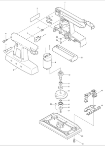Page 1 Diagram and Parts List for 9035DW  Makita Sander