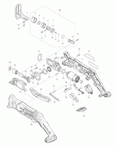 Page 1 Diagram and Parts List for RJ03R1  Makita Saw