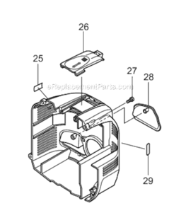 Page B Diagram and Parts List for BBX7600CA  Makita Leaf Blower / Vacuum
