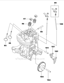 Page F Diagram and Parts List for BBX7600CA  Makita Leaf Blower / Vacuum