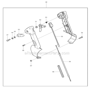Part Location Diagram of 931302-2 Makita Hex. Nut M6