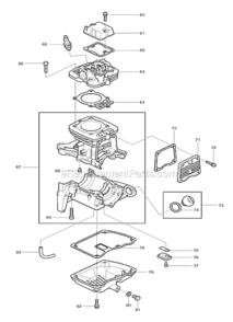 Part Location Diagram of 168401-9 Makita Spark Plug