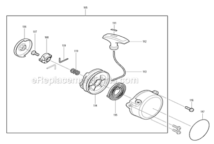 Part Location Diagram of SG00000014 Makita Sprial Spring
