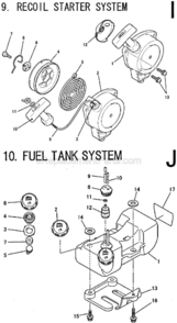 Part Location Diagram of KF40004AA Makita Fuel Filter