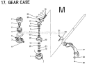 Page M Diagram and Parts List for BCM2610  Makita Trimmer
