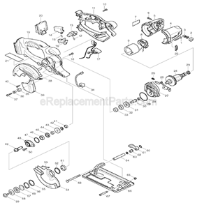 Part Location Diagram of 450128-8 Makita Battery Cover