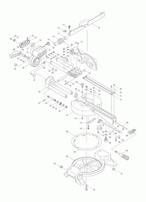 Page 1 Diagram and Parts List for XSL01  Makita Saw