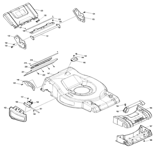 Fig-2 Diagram and Parts List for XML06PT1  Makita Lawn Mower