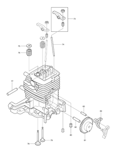 Part Location Diagram of 325670-7 Makita Intake Valve