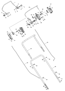Diagram 1 Diagram and Parts List for XML09PT1  Makita Lawn Mower