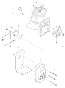 Diagram 6 Diagram and Parts List for EB7650TH  Makita Leaf Blower / Vacuum