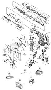 Part Location Diagram of 194683-7 Makita Grease Vessel