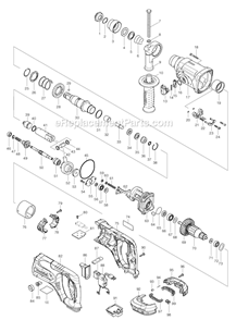 Page A Diagram and Parts List for BHR241Z  Makita Hammer Drill