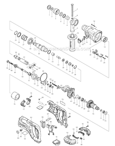 Page A Diagram and Parts List for BHR241  Makita Hammer Drill