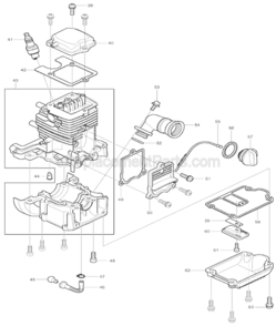 Part Location Diagram of 140813-8 Makita Oil Pipe Cpl.
