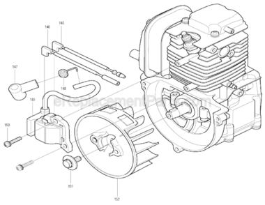 Page I Diagram and Parts List for BHX2500  Makita Leaf Blower / Vacuum
