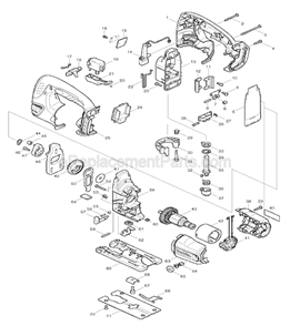 Part Location Diagram of 631744-7 Makita Light Circuit