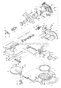 Page A Diagram and Parts List for BLS820  Makita Miter Saw