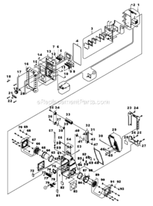 Page A Diagram and Parts List for BMR100W  Makita Radio