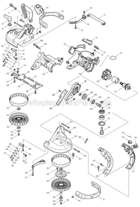 Part Location Diagram of 419504-5 Makita Lock Off Button