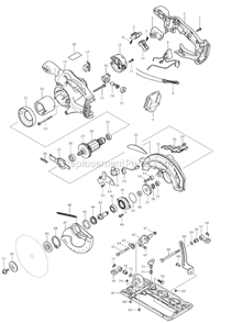 Part Location Diagram of 816847-0 Makita Operational Indication Label