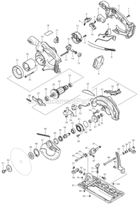 Part Location Diagram of 419280-1 Makita Safety Cover