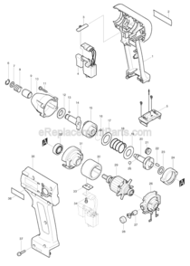 Page A Diagram and Parts List for BTD060  Makita Impact Driver