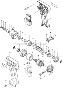 Page A Diagram and Parts List for BTD061SHG  Makita Impact Driver