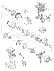 Part Location Diagram of 233430-2 Makita Compression Spring 24