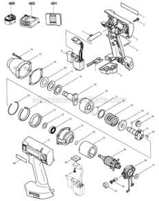 Part Location Diagram of 152894-0 Makita Hammer Case