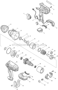 Part Location Diagram of 651572-4 Makita Switch Sl220sd-19