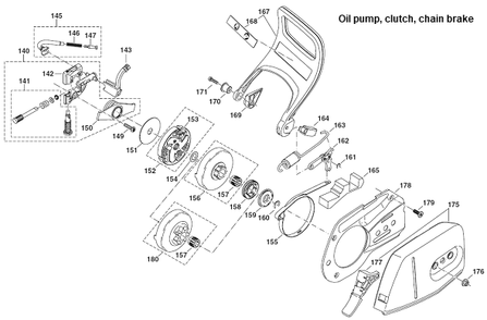 Diagram 5 Diagram and Parts List for DCS5001H  Makita Chainsaw