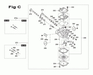Page 3 Diagram and Parts List for EK7301X1  Makita Saw