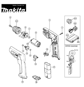 Part Location Diagram of 221851-0 Makita S. Gear 11,6041dw