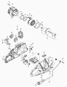 Diagram 2 Diagram and Parts List for XEC01Z  Makita Concrete Saw