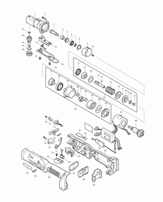 Page 1 Diagram and Parts List for BFL201RZ Type 1 Makita Drill