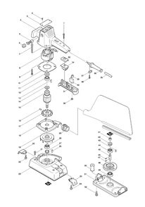 Part Location Diagram of 645209-3 Makita Noise Suppressor/Condensor 645