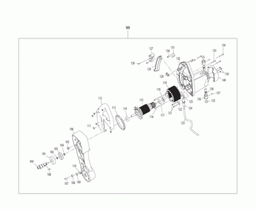 Page 1 Diagram and Parts List for MLS100 Type 1 Makita Saw
