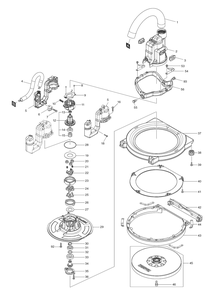 Fig-0 Diagram and Parts List for DSL800Z  Makita Pole Saw