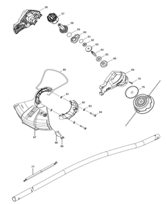 Part Location Diagram of 629200-9 Makita STATOR, XRU08