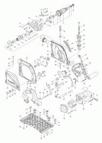 Page 1 Diagram and Parts List for CA5000X  Makita Saw