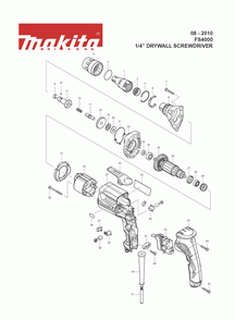 Page 1 Diagram and Parts List for FS4000 Type 1 Makita Screwdriver