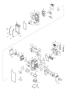 Fig-0 Diagram and Parts List for XRM09B  Makita Radio