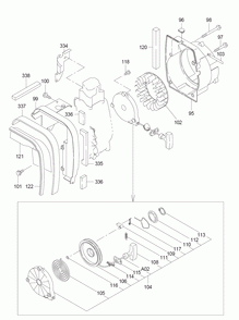Page 6 Diagram and Parts List for G1700I Type 2 Makita Generator