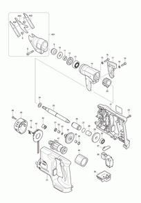 Page 1 Diagram and Parts List for BJS130F Type 1 Makita Nibbler & Shears