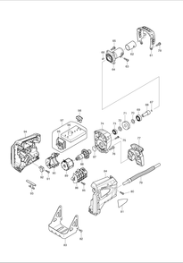 Part Location Diagram of 195149-0 Makita Cutter Assembly Set