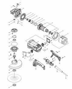 Part Location Diagram of CB218 Makita Carbon Brush Set, 197128-4